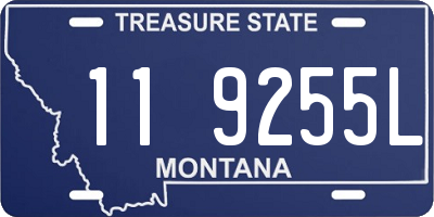 MT license plate 119255L