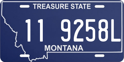 MT license plate 119258L