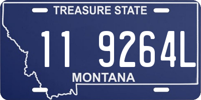 MT license plate 119264L