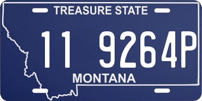 MT license plate 119264P