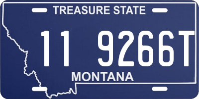 MT license plate 119266T