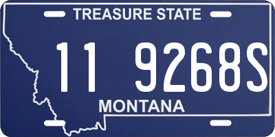 MT license plate 119268S