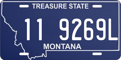 MT license plate 119269L