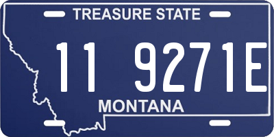 MT license plate 119271E