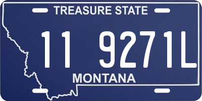 MT license plate 119271L