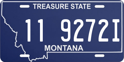 MT license plate 119272I