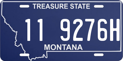 MT license plate 119276H