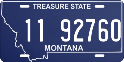 MT license plate 119276O