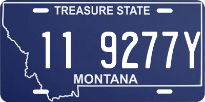 MT license plate 119277Y