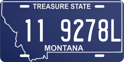 MT license plate 119278L