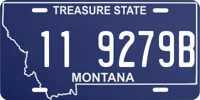 MT license plate 119279B