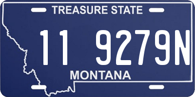 MT license plate 119279N