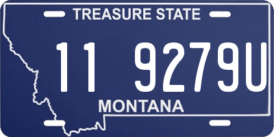 MT license plate 119279U