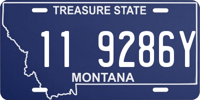 MT license plate 119286Y