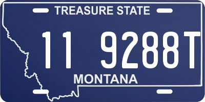 MT license plate 119288T