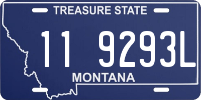 MT license plate 119293L