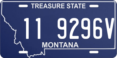 MT license plate 119296V