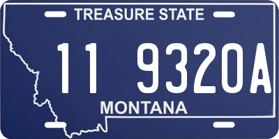 MT license plate 119320A