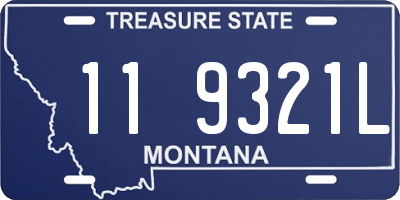 MT license plate 119321L