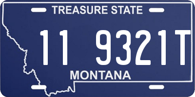 MT license plate 119321T