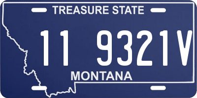 MT license plate 119321V