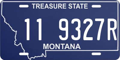 MT license plate 119327R