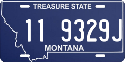 MT license plate 119329J