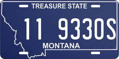 MT license plate 119330S