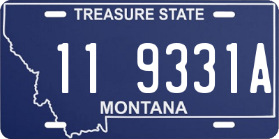 MT license plate 119331A
