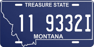 MT license plate 119332I