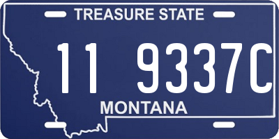 MT license plate 119337C
