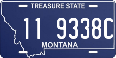 MT license plate 119338C