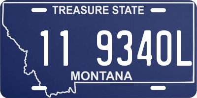 MT license plate 119340L