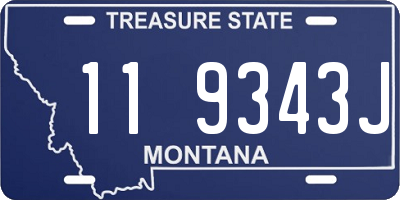 MT license plate 119343J