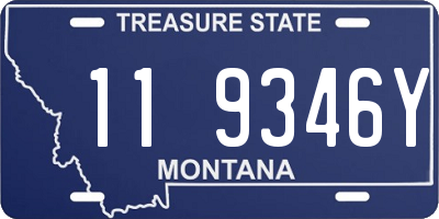 MT license plate 119346Y