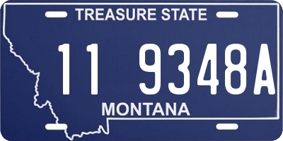 MT license plate 119348A