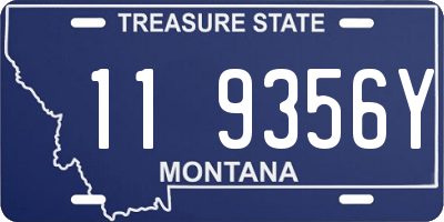 MT license plate 119356Y