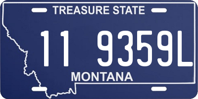 MT license plate 119359L