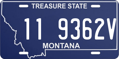 MT license plate 119362V