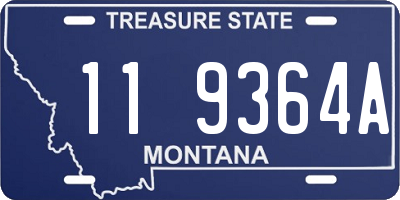 MT license plate 119364A