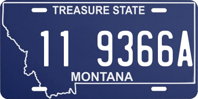 MT license plate 119366A