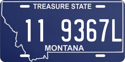 MT license plate 119367L