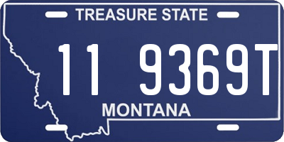 MT license plate 119369T