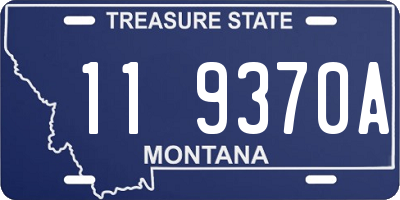 MT license plate 119370A