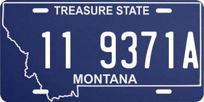 MT license plate 119371A