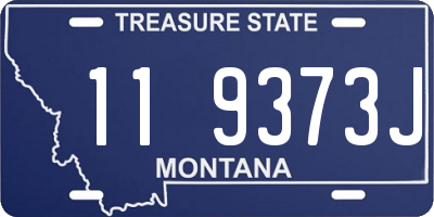 MT license plate 119373J