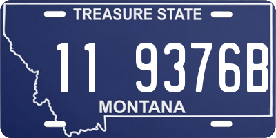 MT license plate 119376B