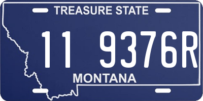 MT license plate 119376R