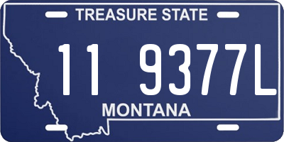 MT license plate 119377L