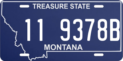 MT license plate 119378B